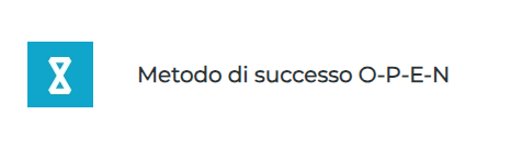 Metodo di successo O-P-E-N